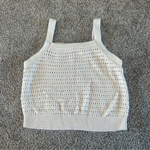 [Universal Thread] Cream Crochet Tank Top - Picture 6 of 7